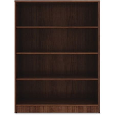 Lorell BOOKCASE, 4 SHELF, WAL LLR99786